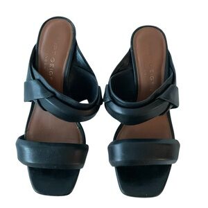 Kurt Geiger Black Strappy Kitten Heel Sandals Women’s 6 EU 36.5